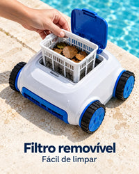 AquaClean - Robo Aspirador de Piscina C/ Controle Remoto